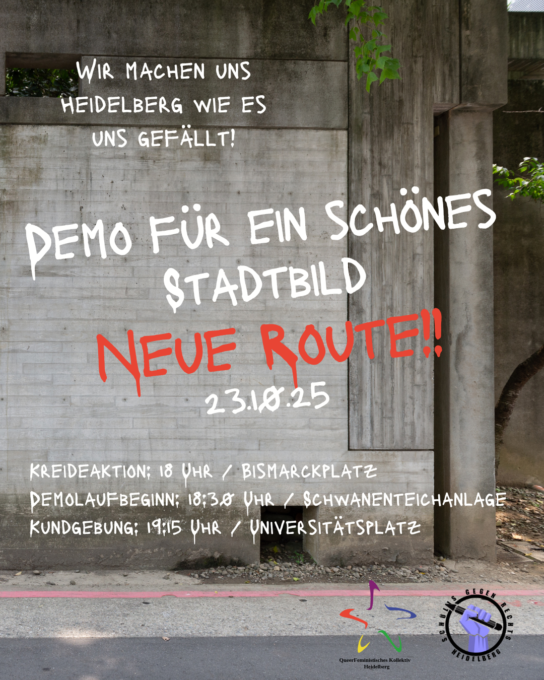 Demo für ein schönes Stadtbild / 23.10.25 / 18:30 Uhr