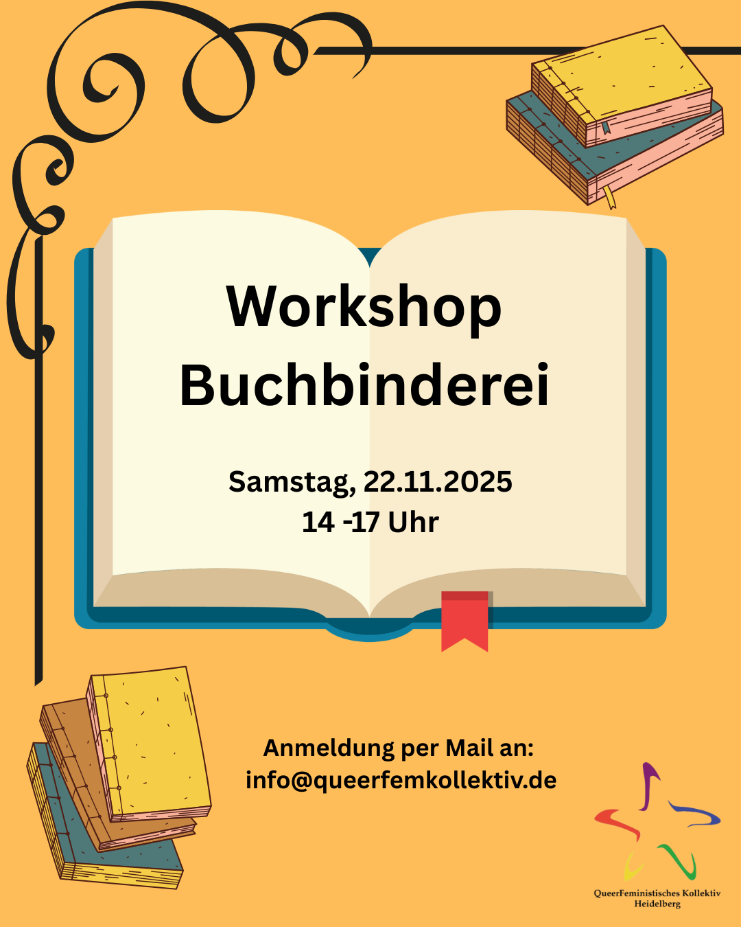 Buchbinde-Workshop 22.11.25 / 14 bis 17 Uhr