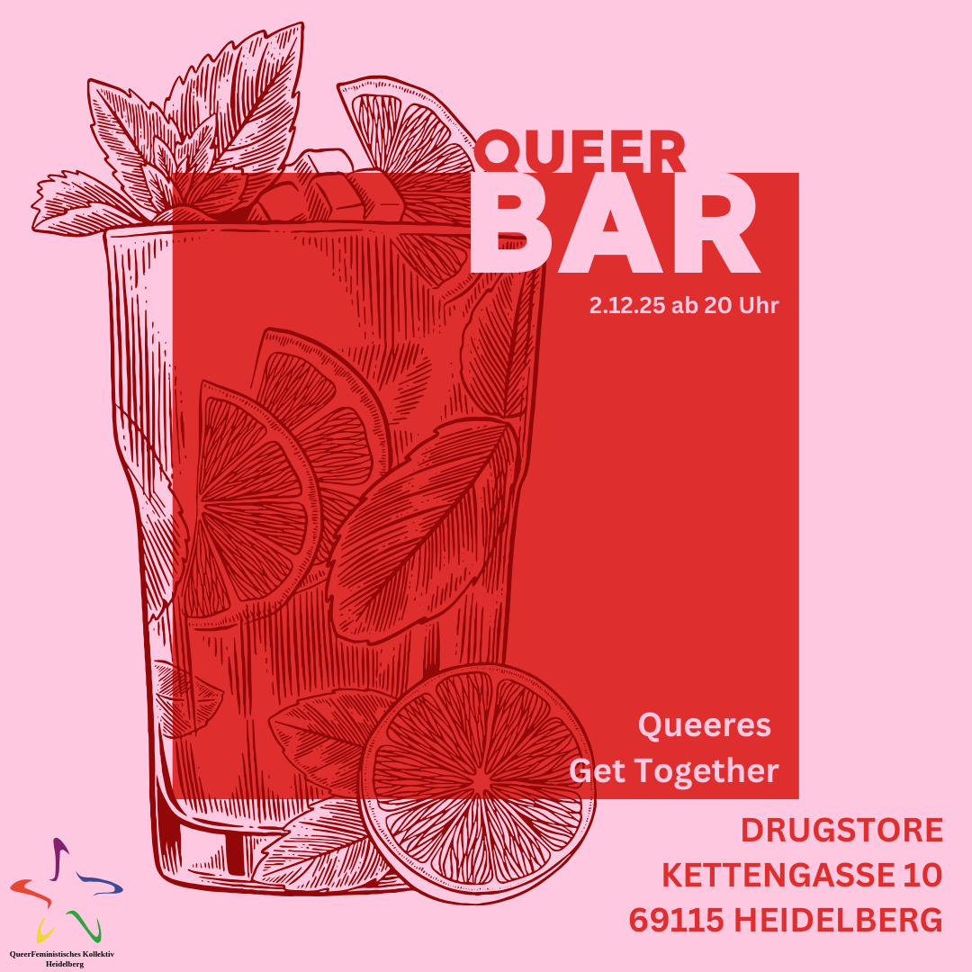Queer Bar – Queeres Get Together! 2. Dezember / 20 Uhr