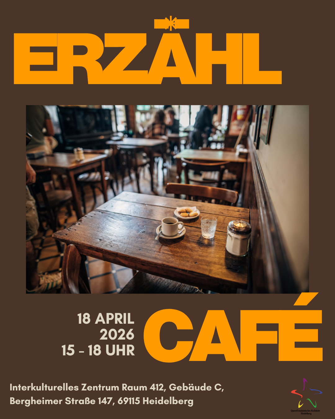 Erzählcafé – Raum für Begegnungen und Kennenlernen / 18.4.26 / 15 bis 18 Uhr