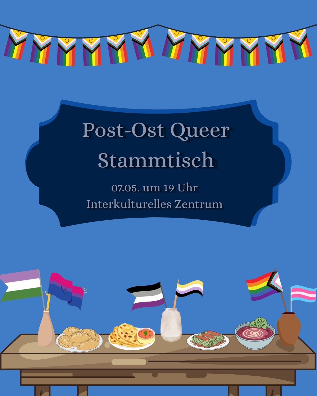Post-Ost Queer Stammtisch / 7.5.26 / 19 Uhr