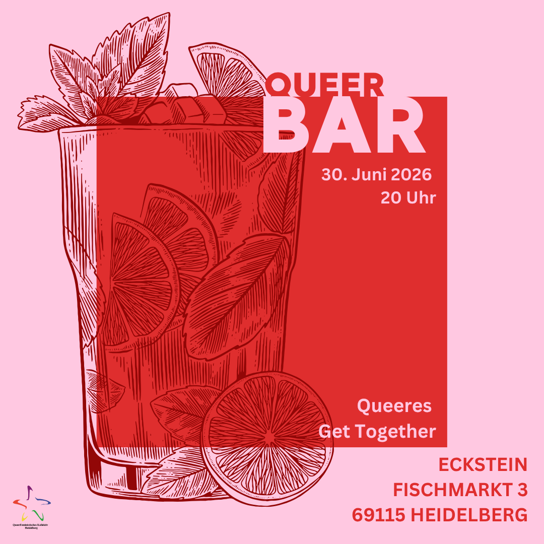 Queer Bar am 30. Juni um 20 Uhr